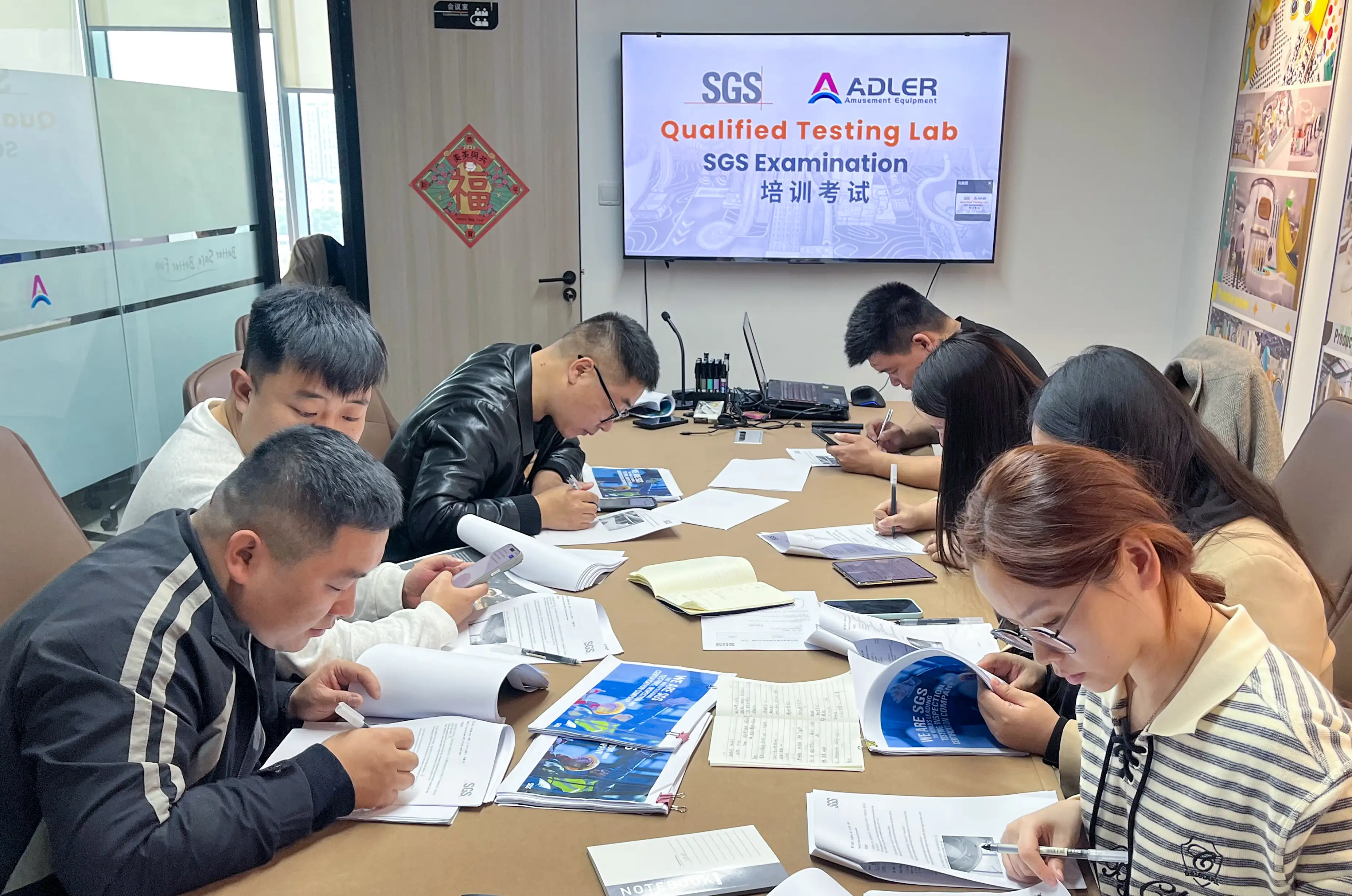 SGS testing in Adler office